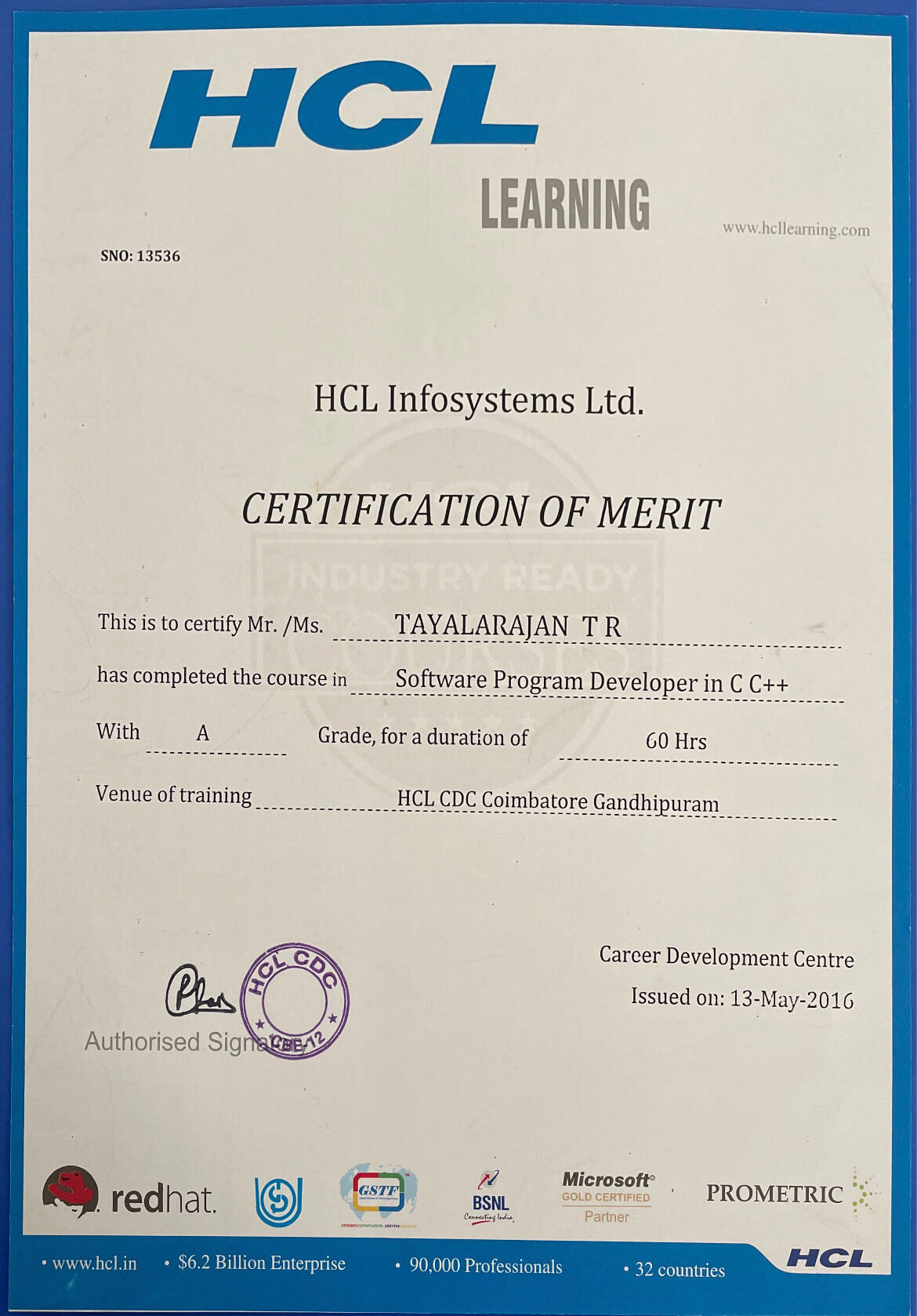 Certificate 2